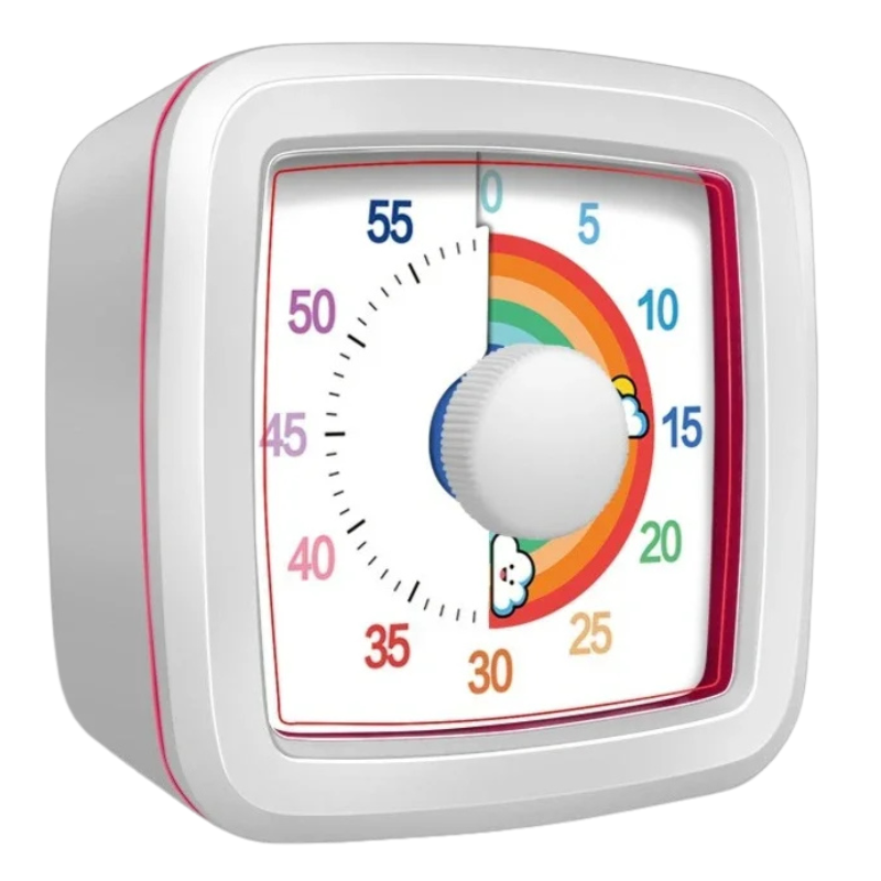 Kids' 60-Minute Visual Countdown Timer with Silent Display