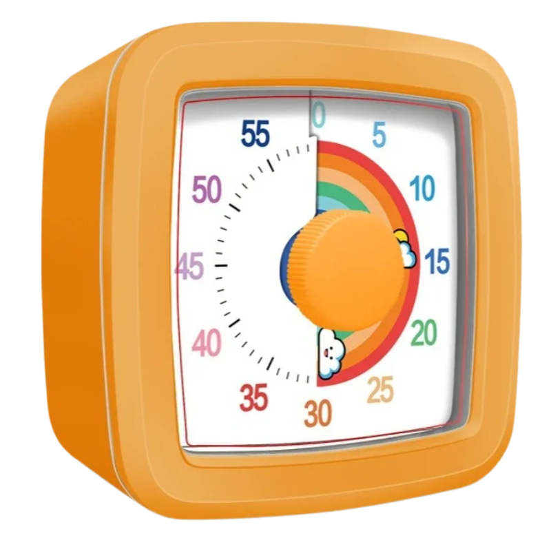 Kids' 60-Minute Visual Countdown Timer with Silent Display