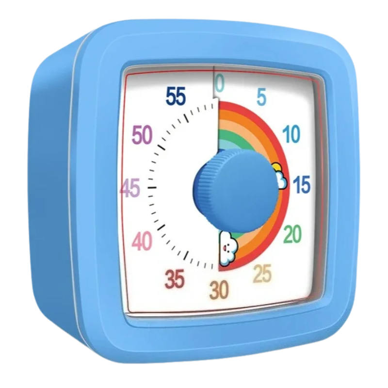 Kids' 60-Minute Visual Countdown Timer with Silent Display