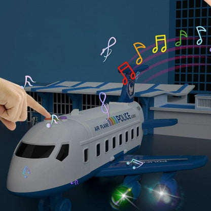 Kids Airplane Toy Set with Mini Vehicles and Accessories for Imaginative Play