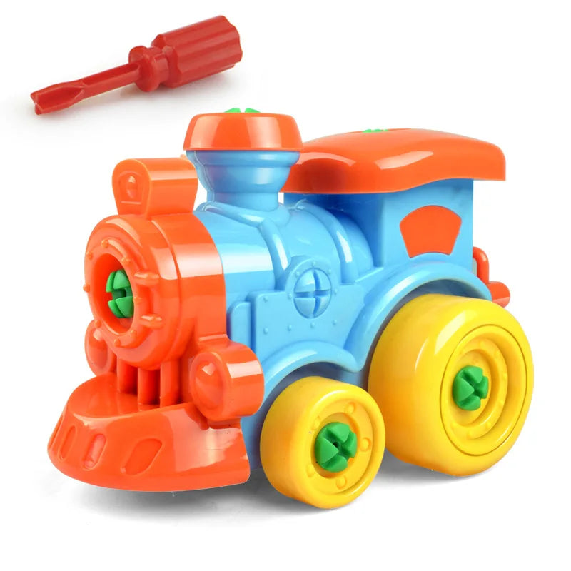 Kids DIY Vehicle Building Set with Screw Assembly