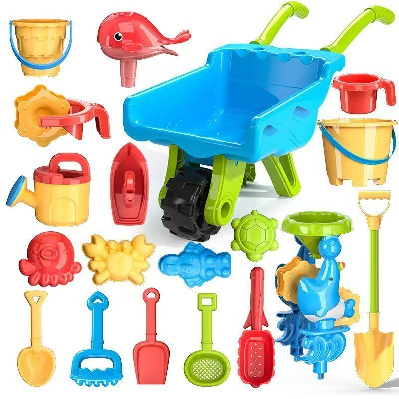 Kids' Outdoor Sand and Beach Wheelbarrow Play Set