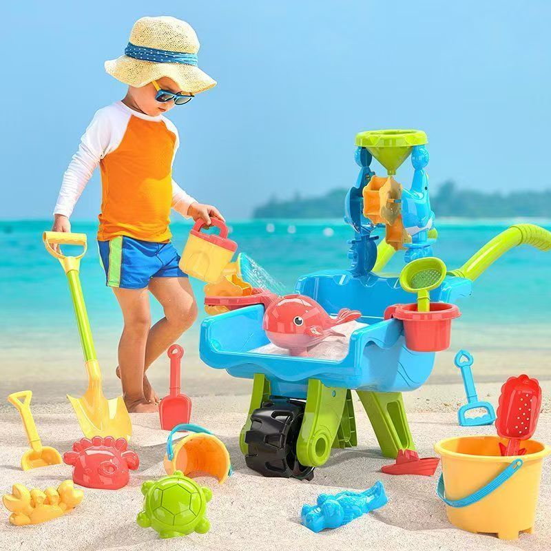 Kids' Outdoor Sand and Beach Wheelbarrow Play Set