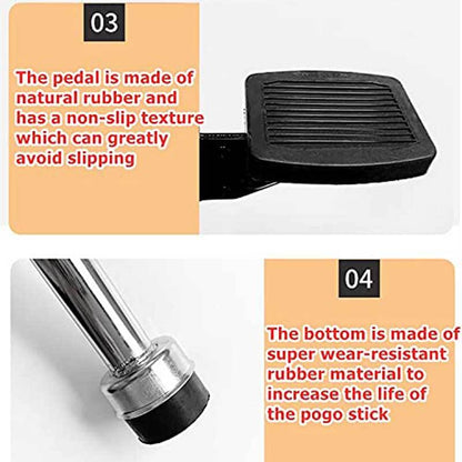 Kids Pogo Stick for Ages 9+ with Non-Slip Foot Pedals and Foam Handle