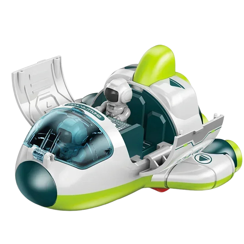 Kids Space Adventure Toy Set with Astronaut Vehicles and Detachable Parts