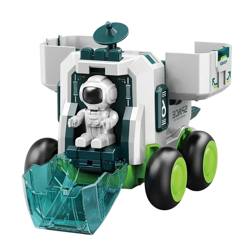 Kids Space Adventure Toy Set with Astronaut Vehicles and Detachable Parts