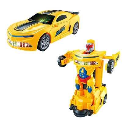 Kids' Transforming Robot Toy Car with Remote Control and Obstacle Detection