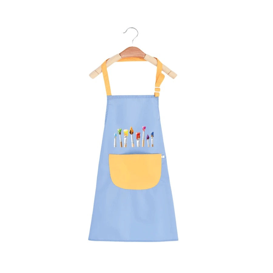 Kids Waterproof Art and Play Smock with Oil-Resistant Fabric