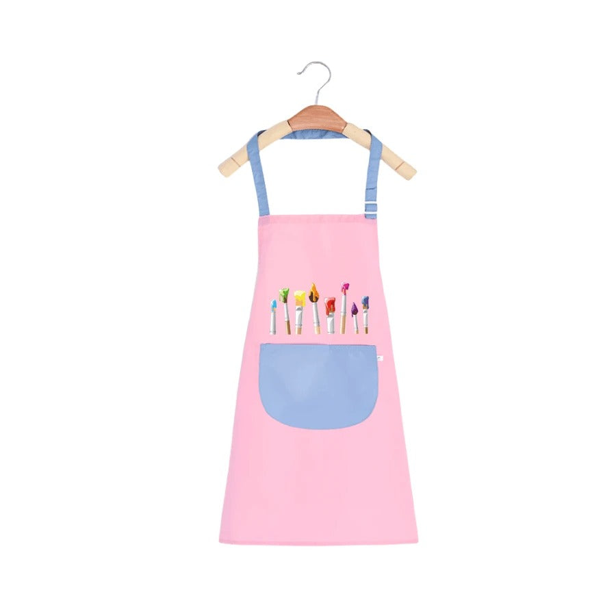 Kids Waterproof Art and Play Smock with Oil-Resistant Fabric