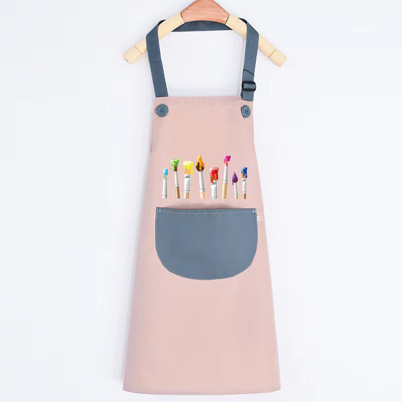 Kids Waterproof Art and Play Smock with Oil-Resistant Fabric