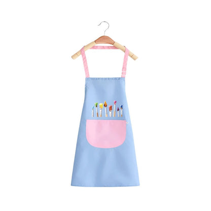 Kids Waterproof Art and Play Smock with Oil-Resistant Fabric