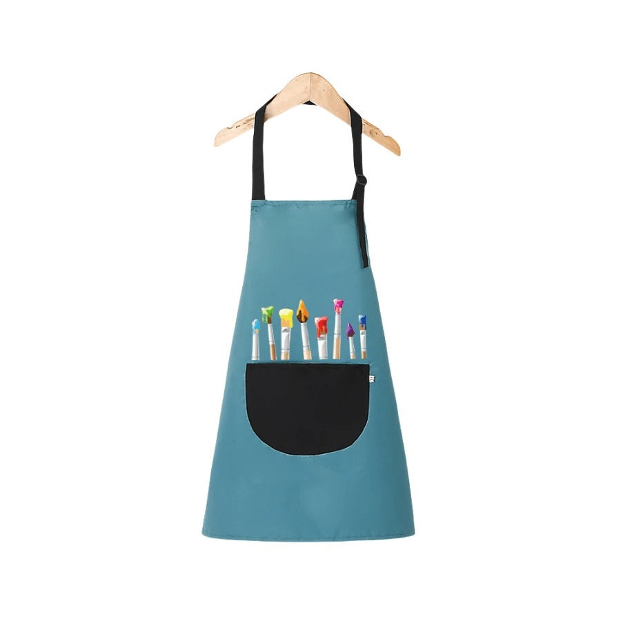 Kids Waterproof Art and Play Smock with Oil-Resistant Fabric