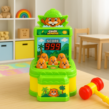 Kids' Whack-A-Mole Arcade Game with Two Hammers and Flashing Lights