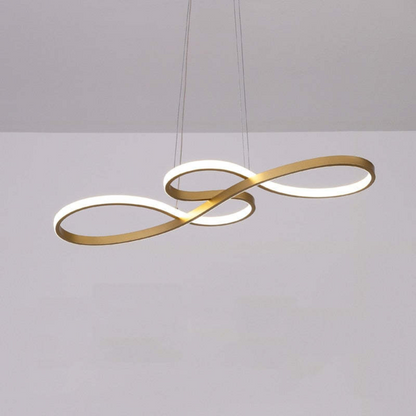 LED Musical Notes Pendant Light with 3 Colour Temperatures in Black White or Gold