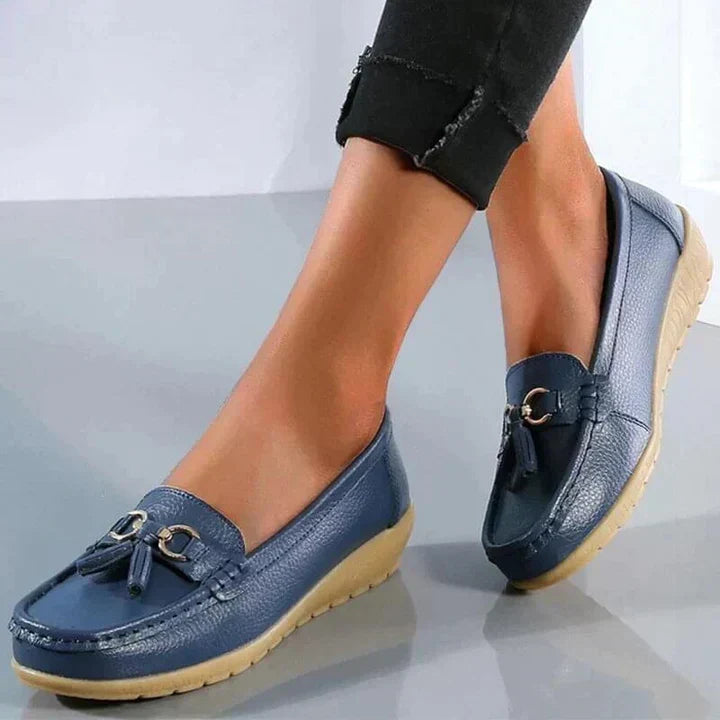 Ladies' Orthopedic Moccasins with Cushioned Insoles