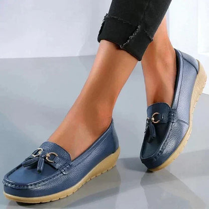 Ladies' Orthopedic Moccasins with Cushioned Insoles