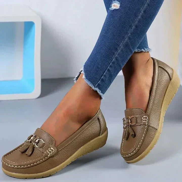Ladies' Orthopedic Moccasins with Cushioned Insoles