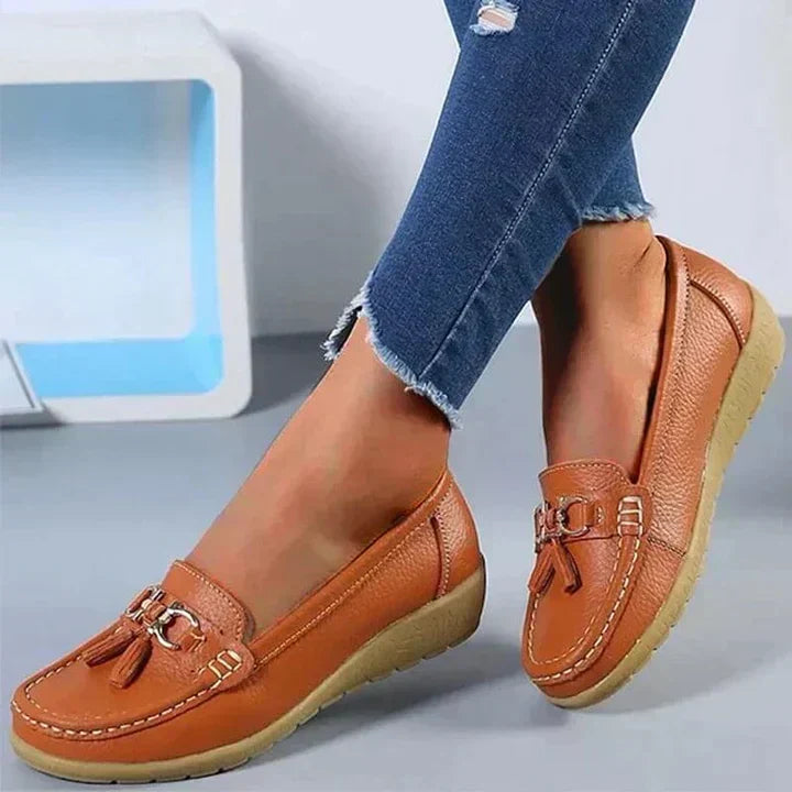 Ladies' Orthopedic Moccasins with Cushioned Insoles