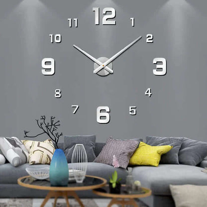 Large DIY Wall Clock with Modern Adjustable Design