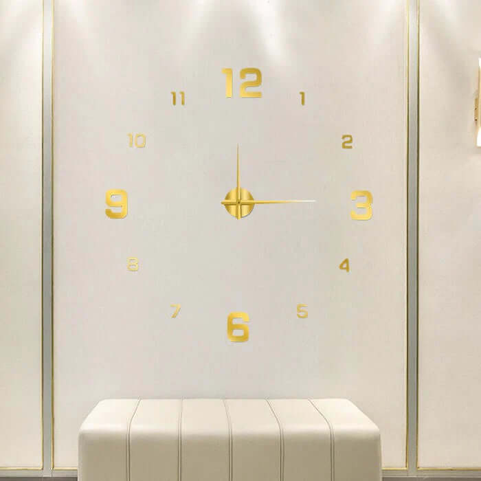 Large DIY Wall Clock with Modern Adjustable Design