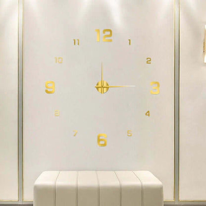Large DIY Wall Clock with Modern Adjustable Design