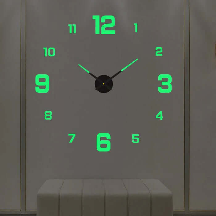 Large DIY Wall Clock with Modern Adjustable Design