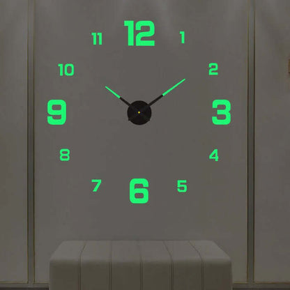 Large DIY Wall Clock with Modern Adjustable Design