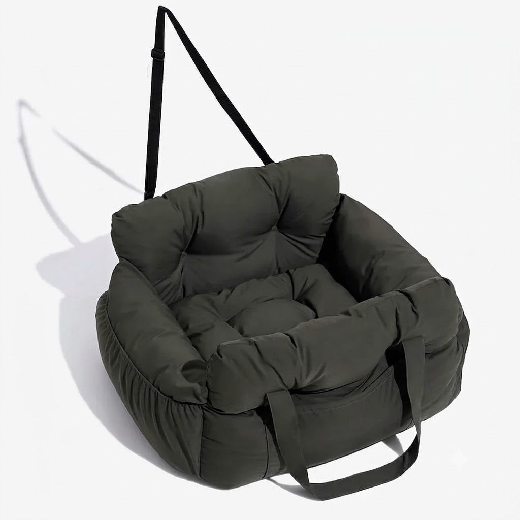 Large Dog Car Seat with Safety Straps and Washable Removable Cover