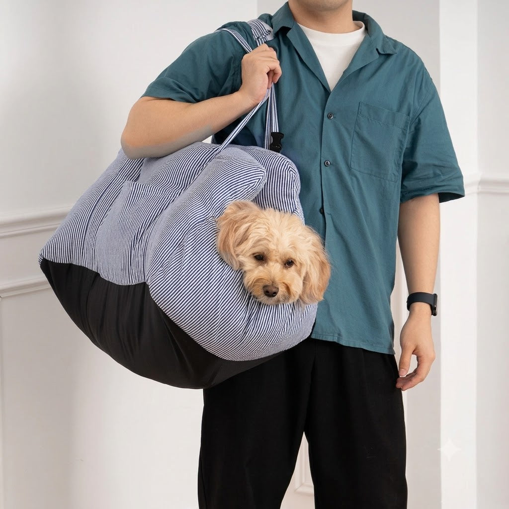 Large Dog Car Seat with Safety Straps and Washable Removable Cover