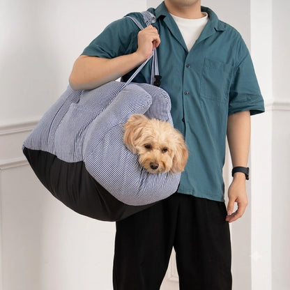 Large Dog Car Seat with Safety Straps and Washable Removable Cover