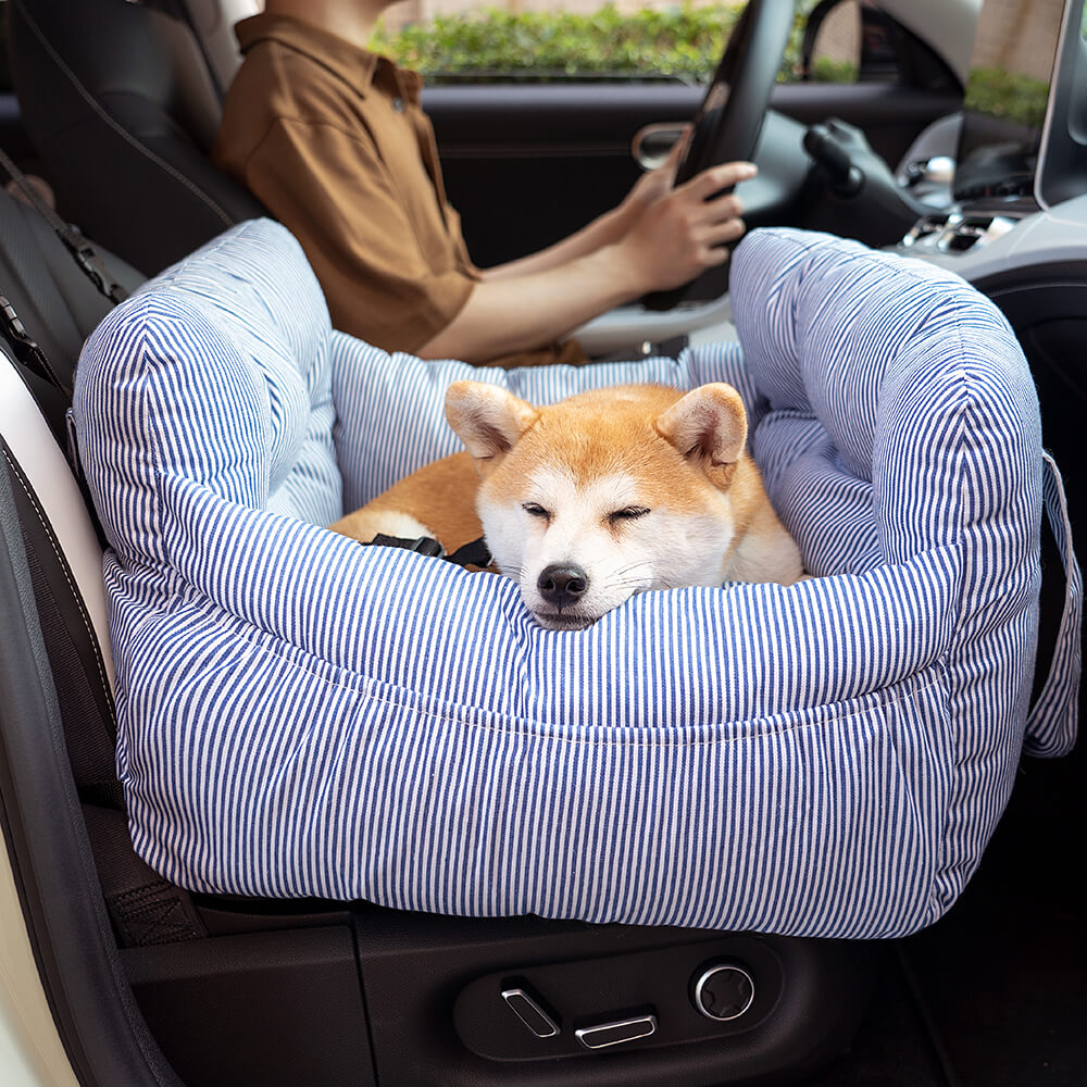 Large Dog Car Seat with Safety Straps and Washable Removable Cover