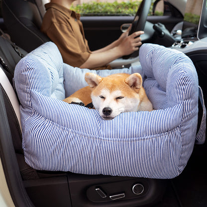 Large Dog Car Seat with Safety Straps and Washable Removable Cover