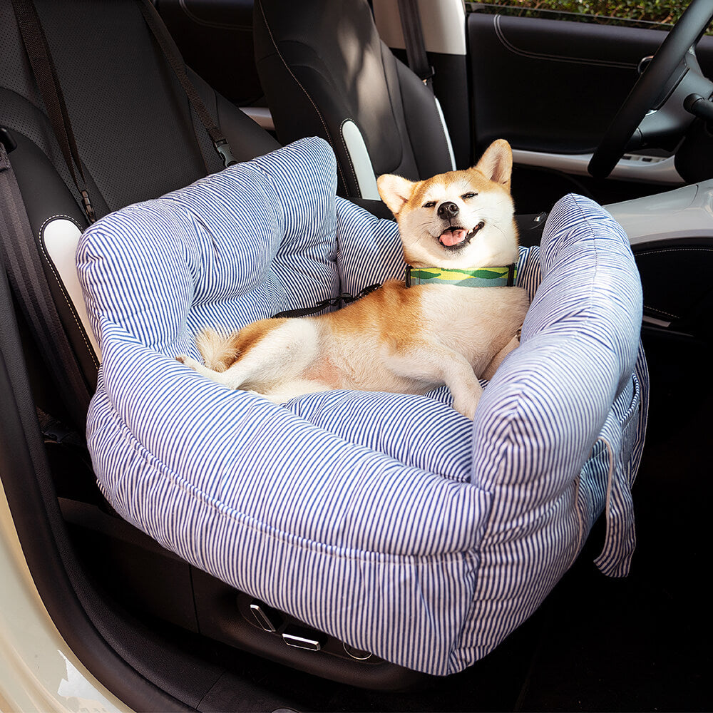 Large Dog Car Seat with Safety Straps and Washable Removable Cover
