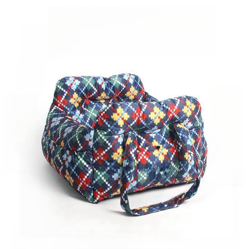 Large Dog Car Seat with Safety Straps and Washable Removable Cover