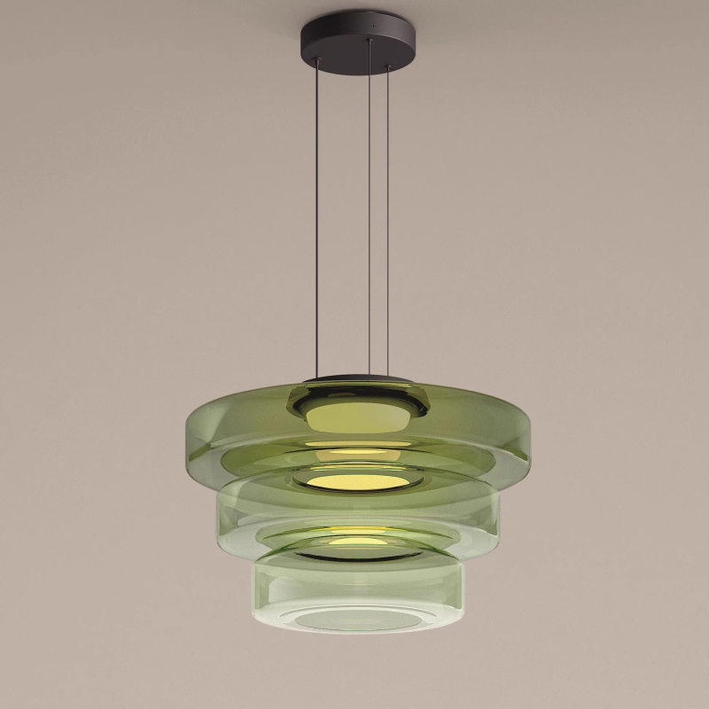 Layered Glass LED Pendant Light