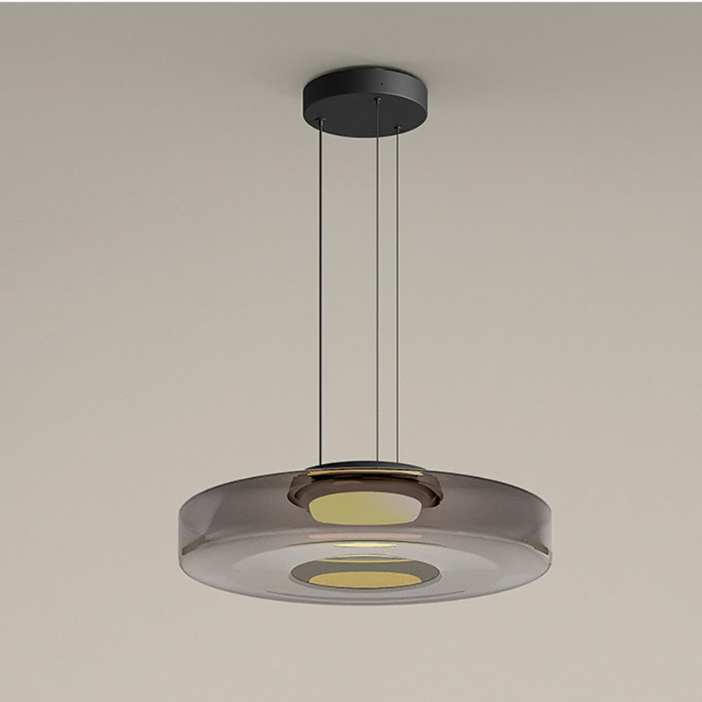 Layered Glass LED Pendant Light