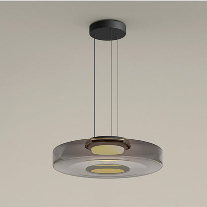Layered Glass LED Pendant Light