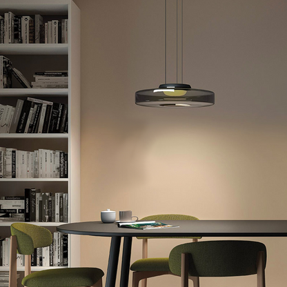 Layered Glass LED Pendant Light
