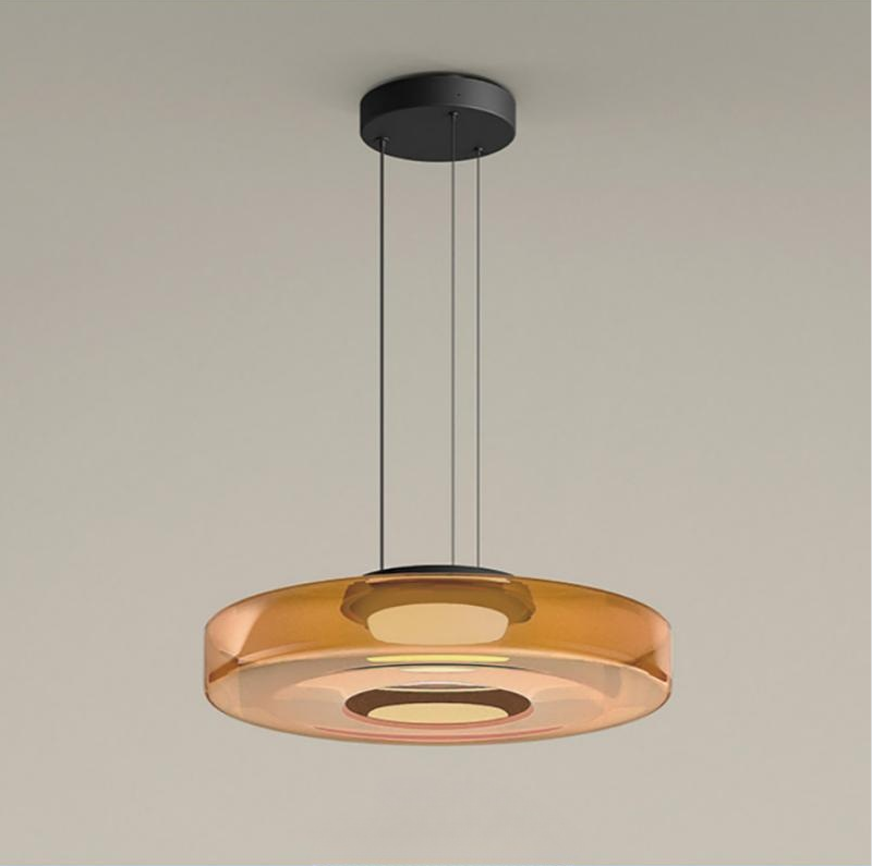 Layered Glass LED Pendant Light