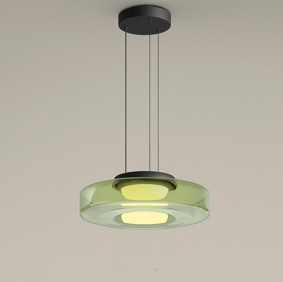 Lampada LED a sospensione in vetro stratificato con sospensione regolabile