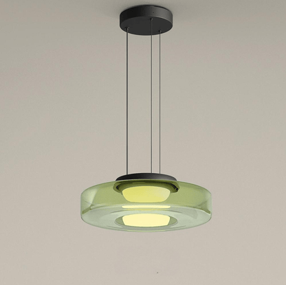 Lampada LED a sospensione in vetro stratificato con sospensione regolabile