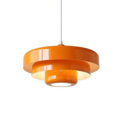 Layered Metal Pendant Light with E27 Socket
