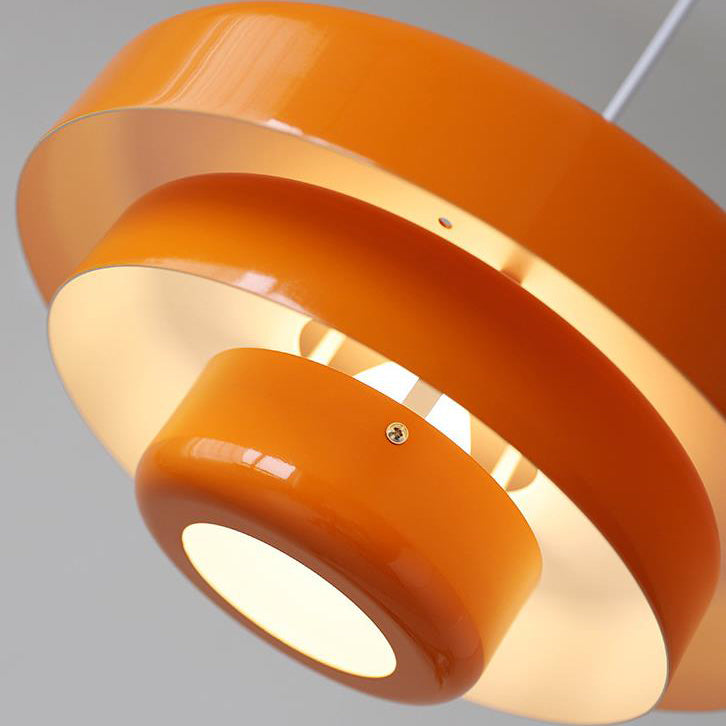 Layered Metal Pendant Light with E27 Socket