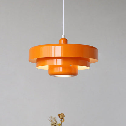 Layered Metal Pendant Light with E27 Socket