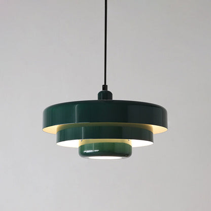 Layered Metal Pendant Light with E27 Socket