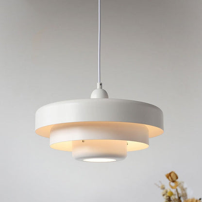 Layered Metal Pendant Light with E27 Socket