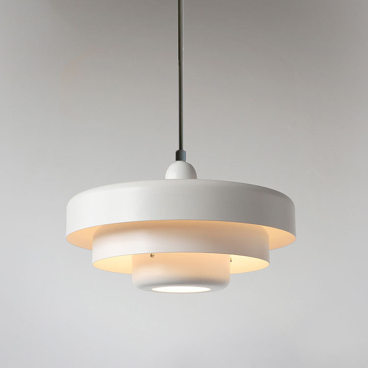 Layered Metal Pendant Light with E27 Socket