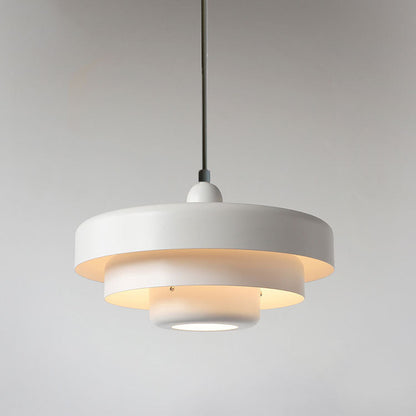Layered Metal Pendant Light with E27 Socket
