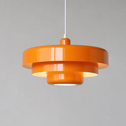 Layered Metal Pendant Light with E27 Socket