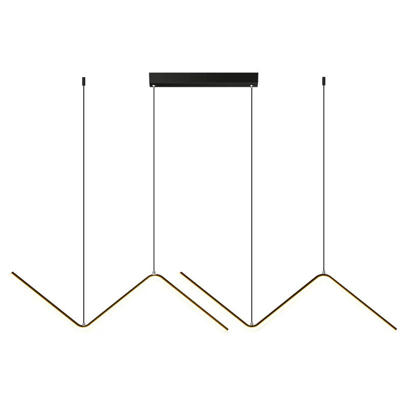 Lampada a sospensione lineare LED in alluminio